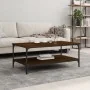 Mesa de centro madera de ingeniería marrón roble 100x55x40 cm by , Coffee table - Ref: Foro24-832837, Price: 42,94 €, Discoun...