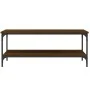 Mesa de centro madera de ingeniería marrón roble 100x55x40 cm by , Coffee table - Ref: Foro24-832837, Price: 42,94 €, Discoun...