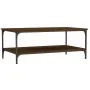 Mesa de centro madera de ingeniería marrón roble 100x55x40 cm by , Coffee table - Ref: Foro24-832837, Price: 42,94 €, Discoun...