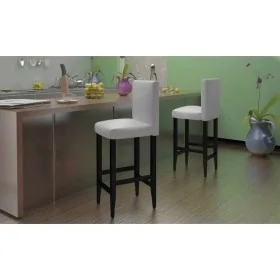 Taburetes de cocina 6 unidades cuero artificial blanco de , Taburetes de cocina - Ref: Foro24-160720, Precio: 563,65 €, Descu...