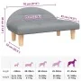 Cama para perros de tela gris claro 70x52x30 cm de , Camas para perros - Ref: Foro24-171933, Precio: 58,14 €, Descuento: %