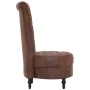 Silla de respaldo alto de cuero sintético de ante marrón de , Sillones - Ref: Foro24-281380, Precio: 295,98 €, Descuento: %