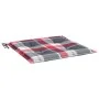 Cojines de silla de jardín 6 uds tela a cuadros rojo 50x50x3 cm de , Cojines para sillas y sofás - Ref: Foro24-314070, Precio...