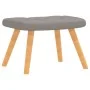 Sillón de relax con reposapiés de tela gris taupé de , Sillones - Ref: Foro24-327543, Precio: 105,62 €, Descuento: %