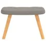 Sillón de relax con reposapiés de tela gris taupé de , Sillones - Ref: Foro24-327543, Precio: 105,62 €, Descuento: %