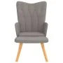Sillón de relax con reposapiés de tela gris taupé de , Sillones - Ref: Foro24-327543, Precio: 105,62 €, Descuento: %