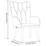 Sillón de relax con reposapiés de tela gris taupé de , Sillones - Ref: Foro24-327543, Precio: 105,62 €, Descuento: %