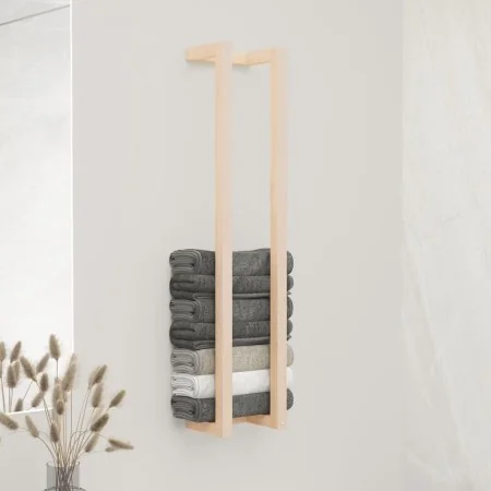 Toallero de madera maciza de pino 23x18x110 cm de , Toalleros - Ref: Foro24-822402, Precio: 31,15 €, Descuento: %