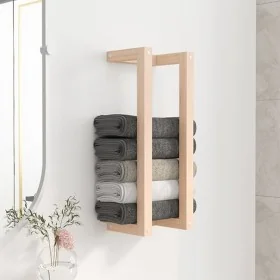 Toallero de madera maciza de pino 23x18x60 cm de , Toalleros - Ref: Foro24-822392, Precio: 18,61 €, Descuento: %