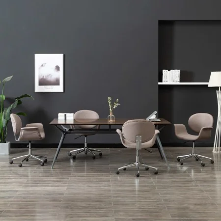 Sillas de comedor giratorias 4 unidades tela color gris taupe de , Sillas de comedor - Ref: Foro24-3054870, Precio: 581,32 €,...