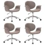 Sillas de comedor giratorias 4 unidades tela color gris taupe de , Sillas de comedor - Ref: Foro24-3054870, Precio: 581,32 €,...