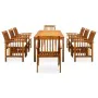 Set comedor de jardín 9 pzas y cojines madera maciza de acacia von , Gartensets - Ref: Foro24-3058091, Preis: 1,00 €, Rabatt: %
