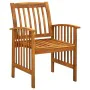 Set comedor de jardín 9 pzas y cojines madera maciza de acacia von , Gartensets - Ref: Foro24-3058091, Preis: 1,00 €, Rabatt: %