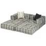 Puf modular de 2 plazas de tela de rayas grises de , Cojines para sillas y sofás - Ref: Foro24-244978, Precio: 495,20 €, Desc...