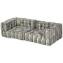 Puf modular de 2 plazas de tela de rayas grises de , Cojines para sillas y sofás - Ref: Foro24-244978, Precio: 495,20 €, Desc...