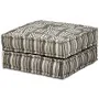 Puf modular de 2 plazas de tela de rayas grises de , Cojines para sillas y sofás - Ref: Foro24-244978, Precio: 495,20 €, Desc...