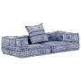 Puf modular de 2 plazas de tela índigo de , Cojines para sillas y sofás - Ref: Foro24-249413, Precio: 182,92 €, Descuento: %
