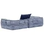 Puf modular de 2 plazas de tela índigo de , Cojines para sillas y sofás - Ref: Foro24-249413, Precio: 182,92 €, Descuento: %