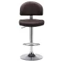 Taburete de cocina de cuero sintético marrón de , Taburetes de cocina - Ref: Foro24-249652, Precio: 101,12 €, Descuento: %