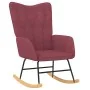 Silla mecedora con reposapiés tela rojo tinto de , Mecedoras - Ref: Foro24-327630, Precio: 131,74 €, Descuento: %