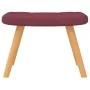 Silla mecedora con reposapiés tela rojo tinto de , Mecedoras - Ref: Foro24-327630, Precio: 131,74 €, Descuento: %