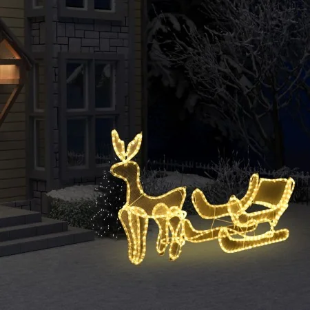 Luces de Navidad de reno y trineo con malla 432 LEDs de , Luces de Navidad - Ref: Foro24-289971, Precio: 82,98 €, Descuento: %