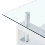 Mesa de centro vidrio templado blanco transparente 95x55x40 cm de , Mesas de centro - Ref: Foro24-330304, Precio: 156,43 €, D...