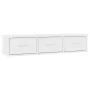 Estante cajones para pared contrachapada blanco 88x26x18,5 cm de , Estantes y estanterías - Ref: Foro24-800594, Precio: 55,83...
