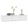 Estante cajones para pared contrachapada blanco 88x26x18,5 cm de , Estantes y estanterías - Ref: Foro24-800594, Precio: 55,83...