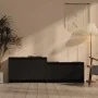 Mueble para TV madera contrachapada negro 146,5x35x50 cm de , Muebles TV - Ref: Foro24-809810, Precio: 71,67 €, Descuento: %