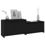 Mueble para TV madera contrachapada negro 146,5x35x50 cm de , Muebles TV - Ref: Foro24-809810, Precio: 71,67 €, Descuento: %