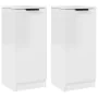 Aparadores 2 uds madera contrachapada blanco brillo 30x30x70 cm by , Sideboards - Ref: Foro24-811146, Price: 65,92 €, Discoun...