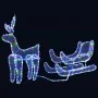 Reno y trineo de Navidad con malla 432 LED de , Luces de Navidad - Ref: Foro24-329817, Precio: 83,20 €, Descuento: %