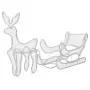 Reno y trineo de Navidad con malla 432 LED de , Luces de Navidad - Ref: Foro24-329817, Precio: 83,20 €, Descuento: %