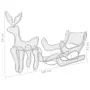 Reno y trineo de Navidad con malla 432 LED de , Luces de Navidad - Ref: Foro24-329817, Precio: 83,20 €, Descuento: %