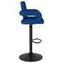 Taburetes de cocina 2 unidades tela azul de , Taburetes de cocina - Ref: Foro24-335621, Precio: 166,18 €, Descuento: %