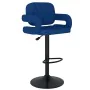 Taburetes de cocina 2 unidades tela azul de , Taburetes de cocina - Ref: Foro24-335621, Precio: 166,18 €, Descuento: %