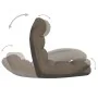 Tumbona de suelo plegable de tela gris taupe de , Sillas de suelo - Ref: Foro24-336593, Precio: 75,96 €, Descuento: %
