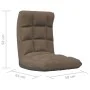 Tumbona de suelo plegable de tela gris taupe de , Sillas de suelo - Ref: Foro24-336593, Precio: 75,96 €, Descuento: %