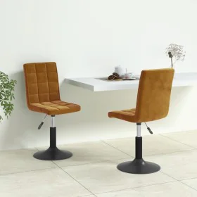 Sillas de comedor giratorias 2 unidades terciopelo marrón de , Sillas de comedor - Ref: Foro24-335739, Precio: 115,51 €, Desc...