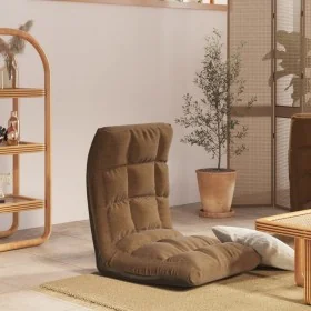 Silla de suelo plegable de tela marrón by , Floor chairs - Ref: Foro24-336587, Price: 73,58 €, Discount: %