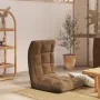 Silla de suelo plegable de tela marrón de , Sillas de suelo - Ref: Foro24-336587, Precio: 73,58 €, Descuento: %