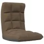 Silla de suelo plegable de tela marrón de , Sillas de suelo - Ref: Foro24-336587, Precio: 73,58 €, Descuento: %