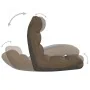 Silla de suelo plegable de tela marrón de , Sillas de suelo - Ref: Foro24-336587, Precio: 73,58 €, Descuento: %