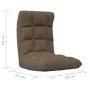 Silla de suelo plegable de tela marrón de , Sillas de suelo - Ref: Foro24-336587, Precio: 73,58 €, Descuento: %