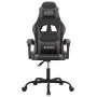 Silla gaming giratoria cuero sintético negro y gris de , Sillones para videojuegos - Ref: Foro24-349571, Precio: 103,64 €, De...