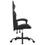 Silla gaming giratoria cuero sintético negro y gris de , Sillones para videojuegos - Ref: Foro24-349571, Precio: 103,64 €, De...