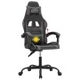 Silla gaming giratoria cuero sintético negro y gris de , Sillones para videojuegos - Ref: Foro24-349571, Precio: 103,64 €, De...