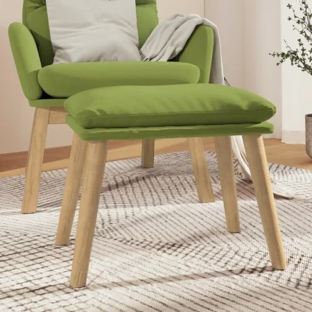 Reposapiés de terciopelo verde claro 45x29,5x35 cm de , Otomanas - Ref: Foro24-341438, Precio: 33,52 €, Descuento: %