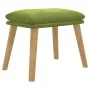 Reposapiés de terciopelo verde claro 45x29,5x35 cm de , Otomanas - Ref: Foro24-341438, Precio: 33,52 €, Descuento: %
